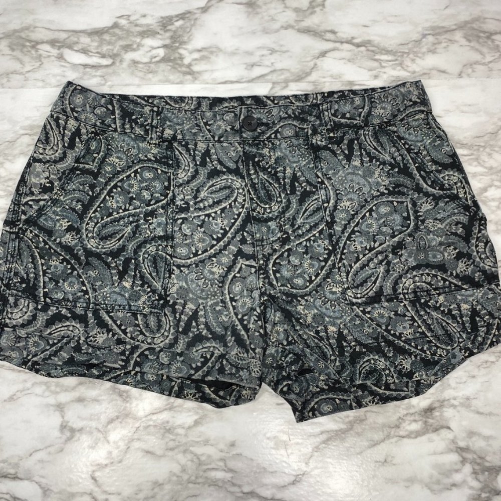 Lucky Brand Blue Paisley Pattern Shorts 10